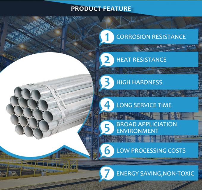 Padrão galvanizado de perfuração de solda 2 do tubo ASTM A53 A36 da tubulação de aço